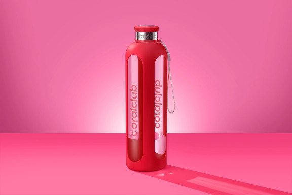 Стеклянная бутылка "ClearWater", Вишня